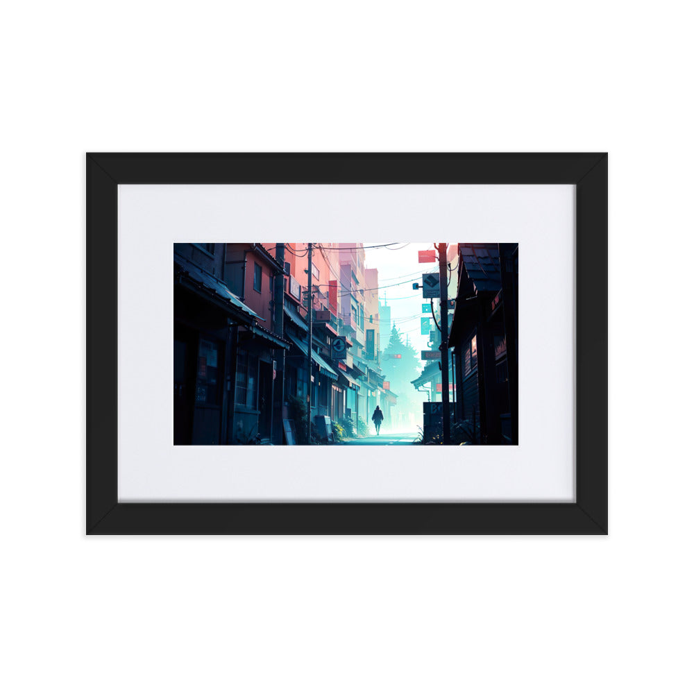 Alley Eingerahmtes Poster