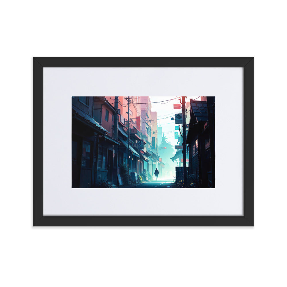 Alley Eingerahmtes Poster