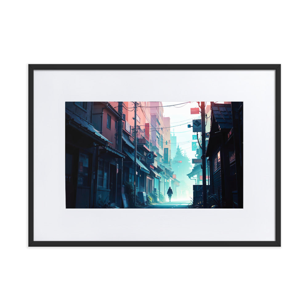 Alley Eingerahmtes Poster