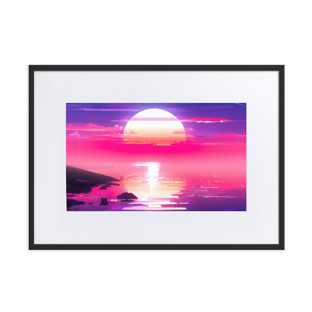 SUNBURN Eingerahmtes Poster