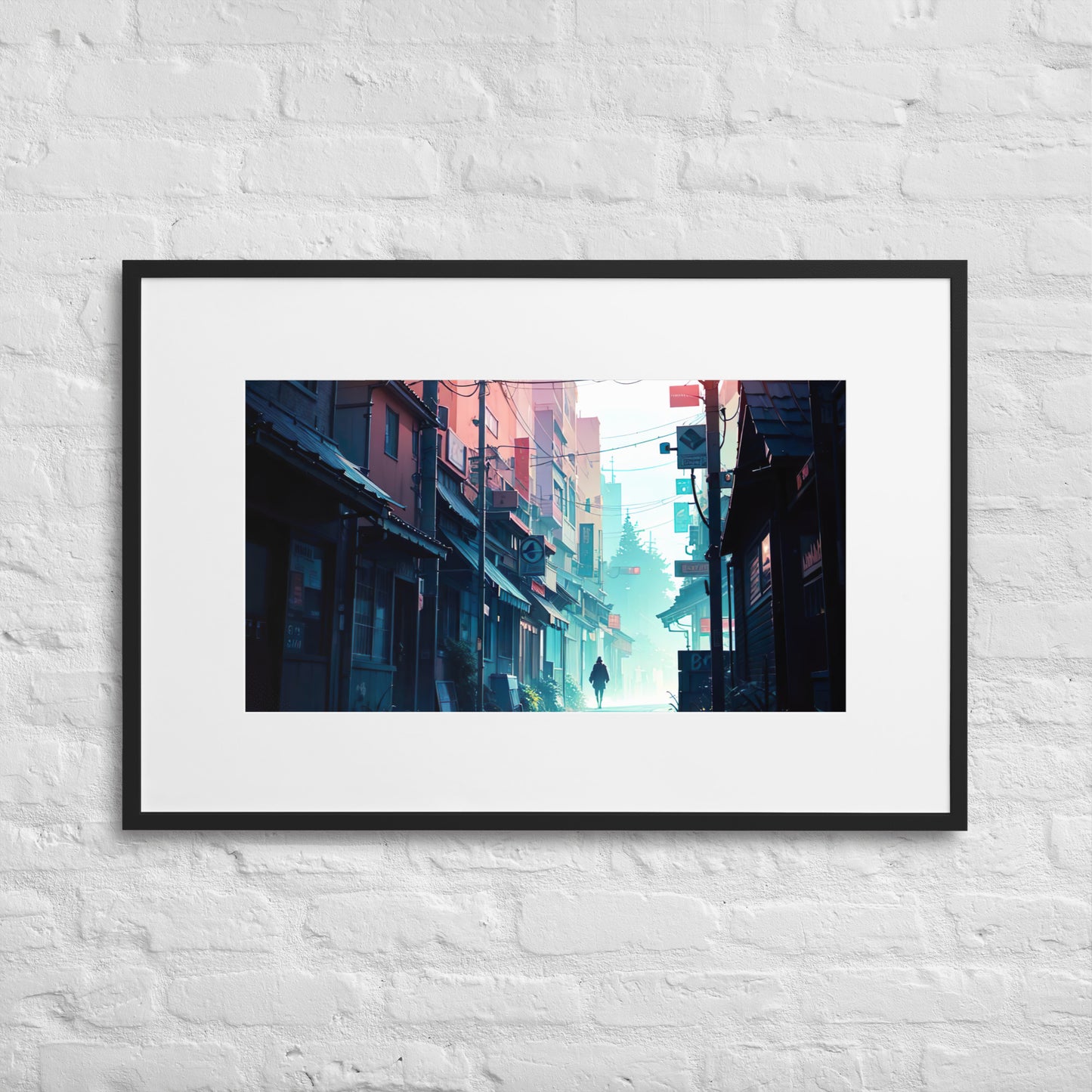 Alley Eingerahmtes Poster