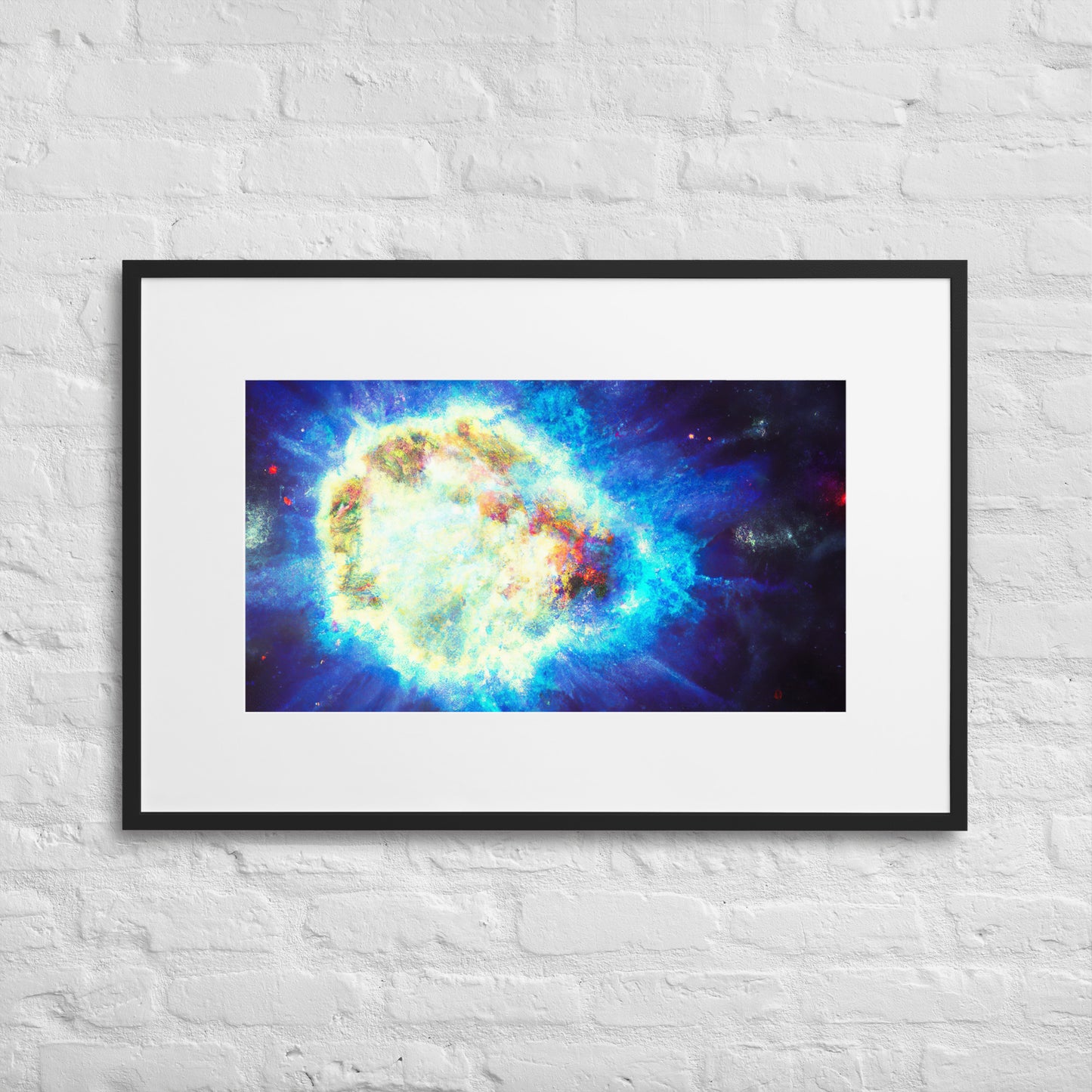 Dying Star Eingerahmtes Poster