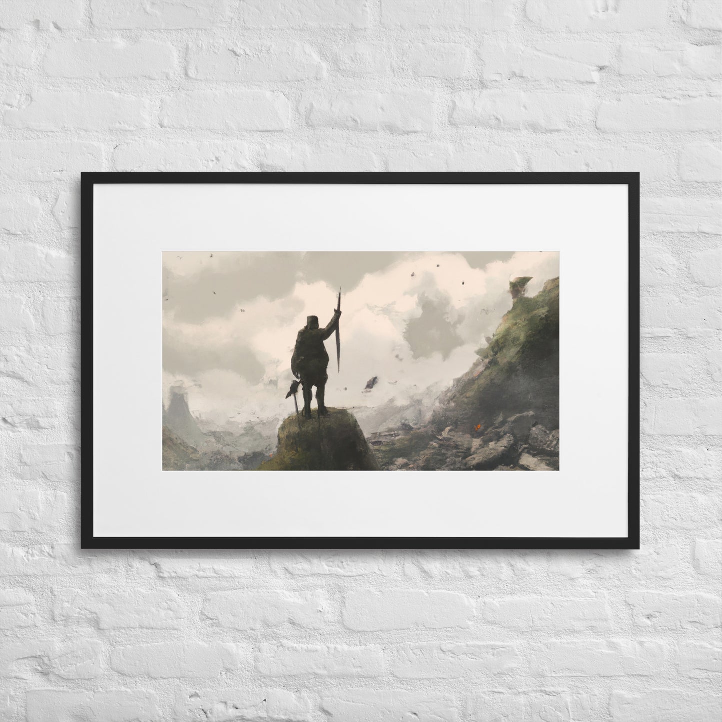 Old Soldier Eingerahmtes Poster