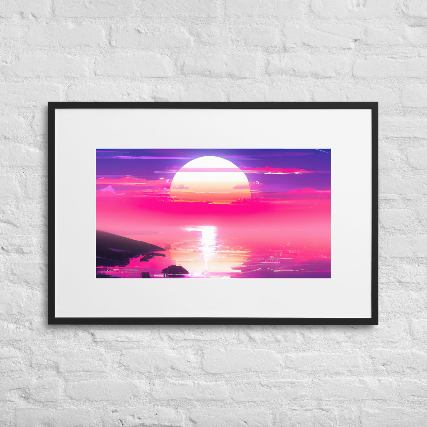 SUNBURN Eingerahmtes Poster