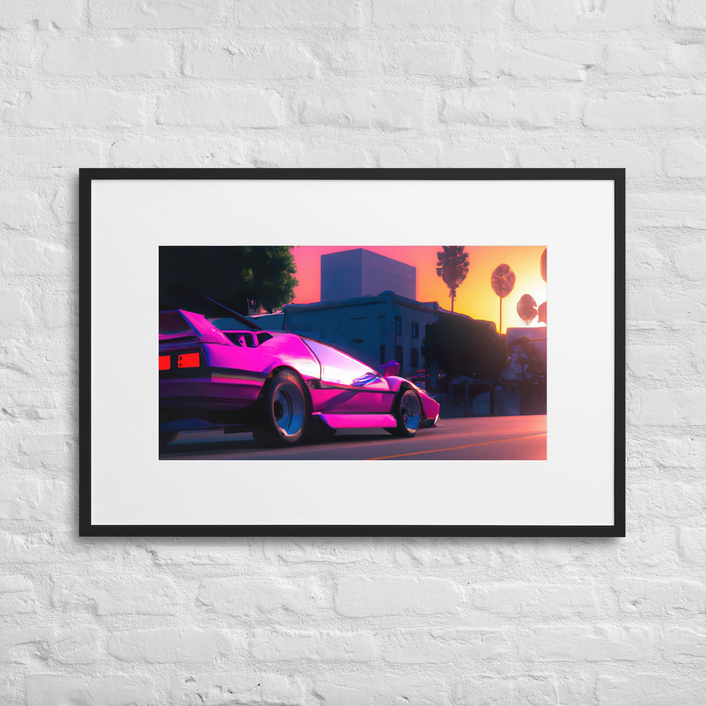 Sunshine Horizon Eingerahmtes Poster
