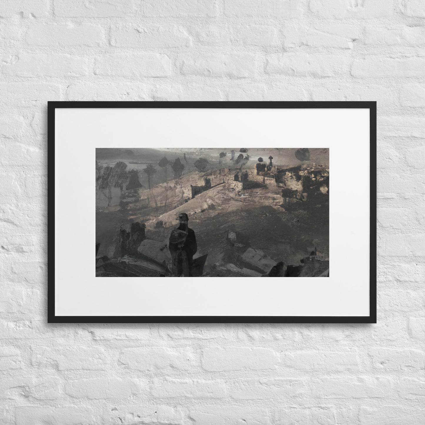 View of Terror Eingerahmtes Poster