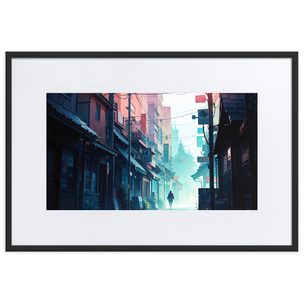 Alley Eingerahmtes Poster