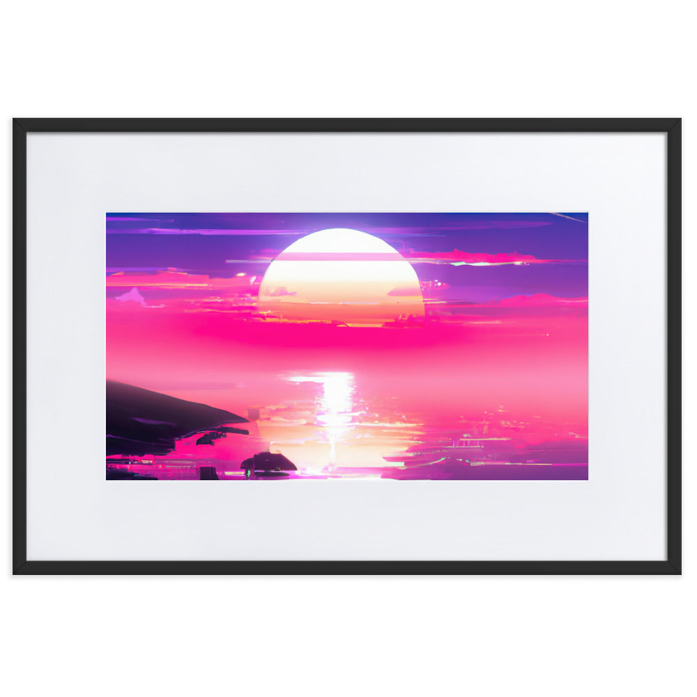 SUNBURN Eingerahmtes Poster