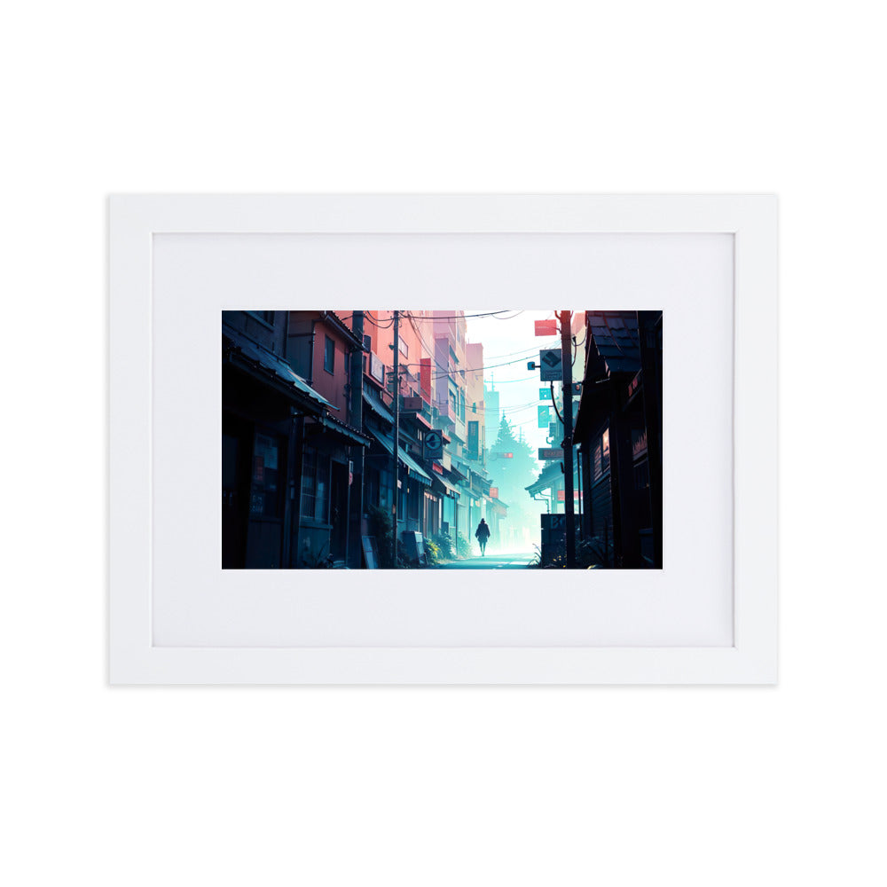 Alley Eingerahmtes Poster