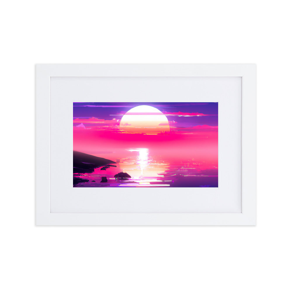 SUNBURN Eingerahmtes Poster