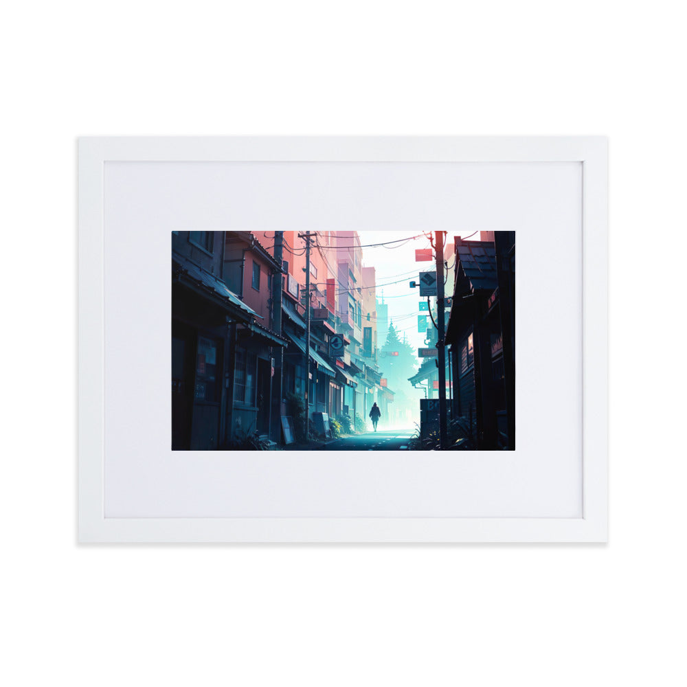 Alley Eingerahmtes Poster