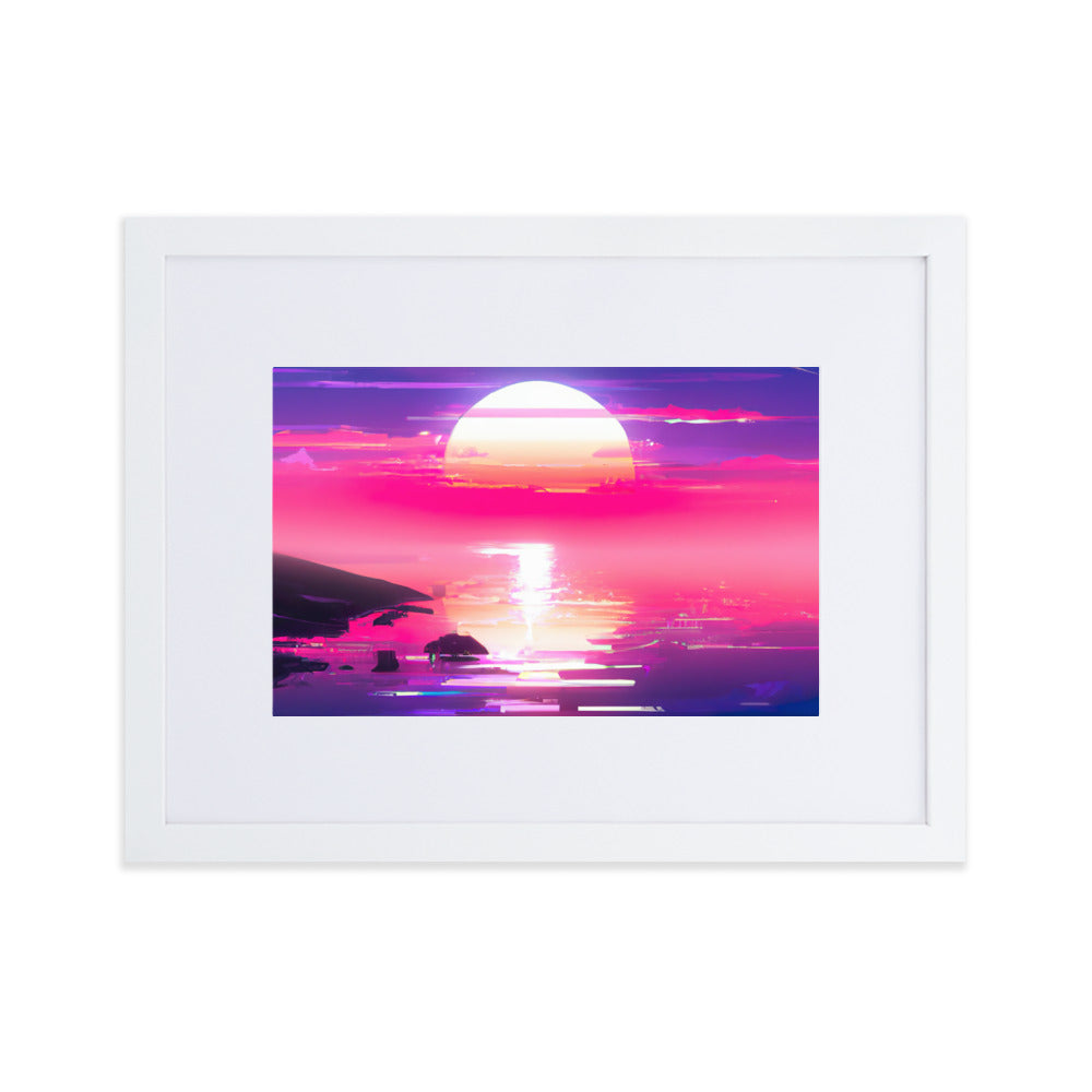 SUNBURN Eingerahmtes Poster
