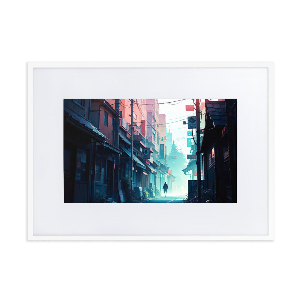 Alley Eingerahmtes Poster