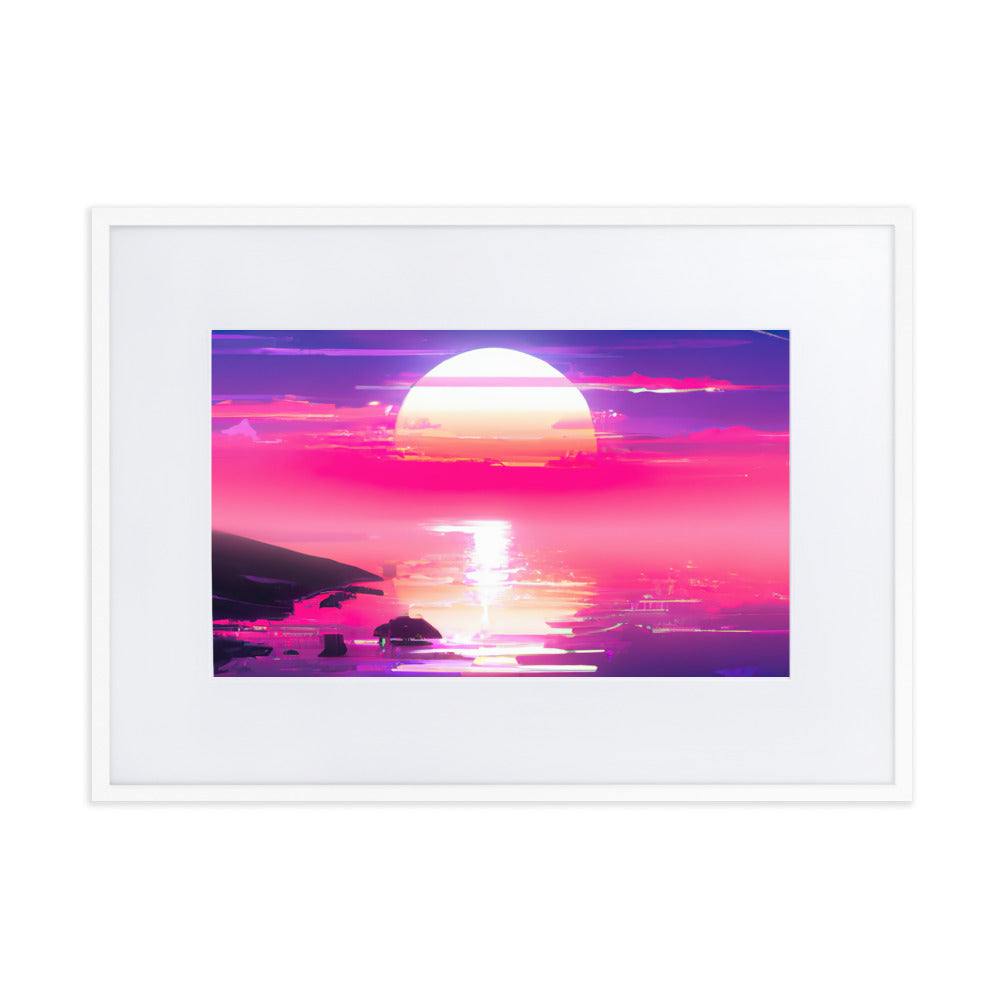 SUNBURN Eingerahmtes Poster