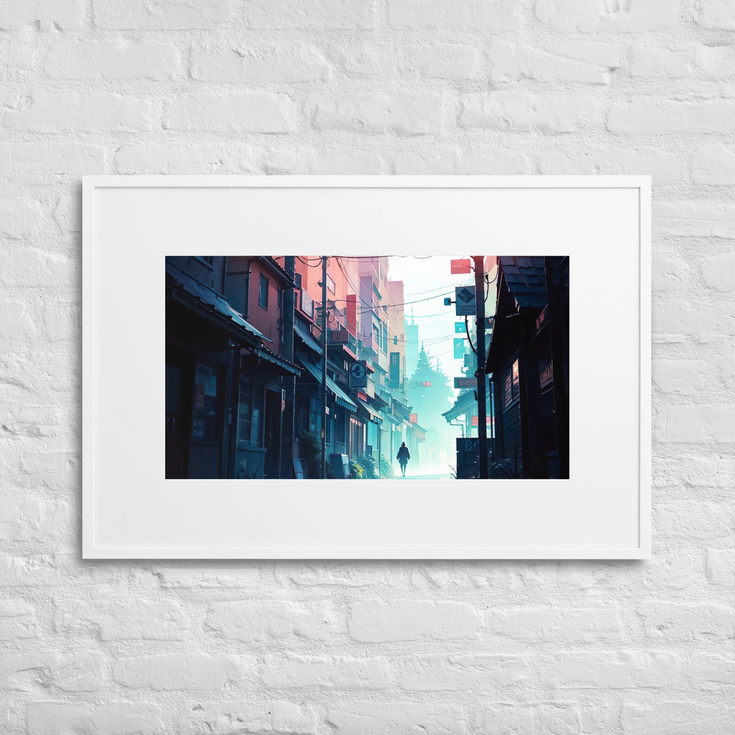 Alley Eingerahmtes Poster