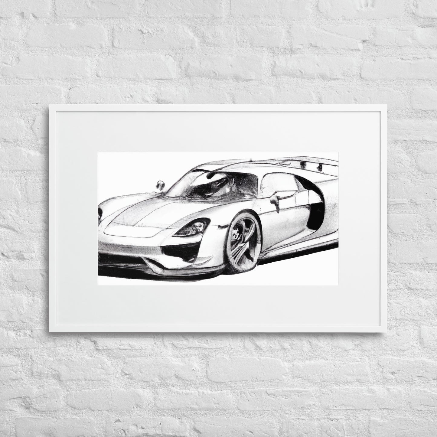 918 Sketch Eingerahmtes Poster