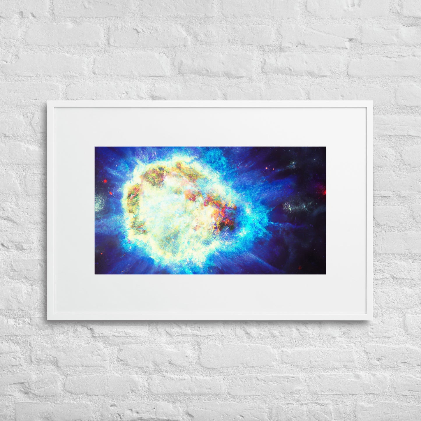 Dying Star Eingerahmtes Poster