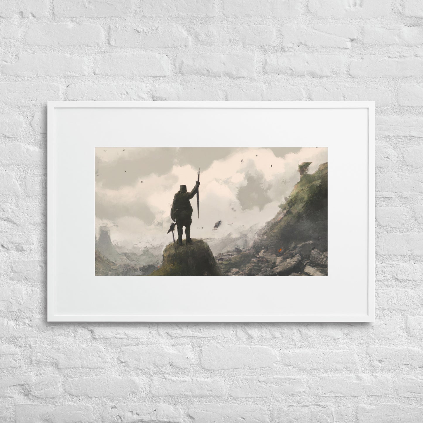 Old Soldier Eingerahmtes Poster