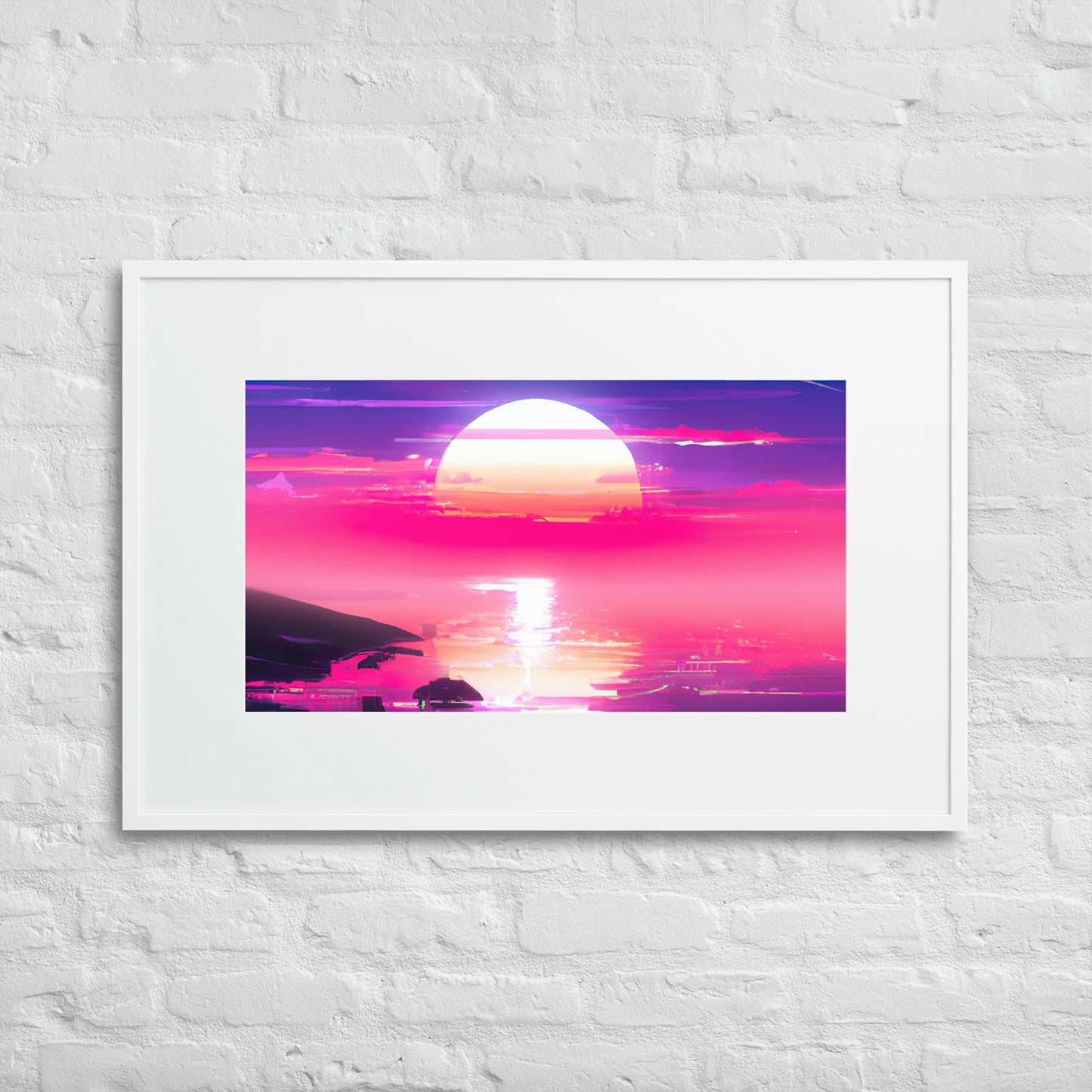 SUNBURN Eingerahmtes Poster