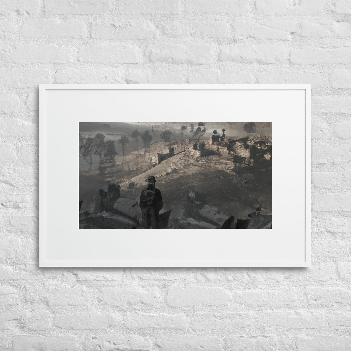 View of Terror Eingerahmtes Poster