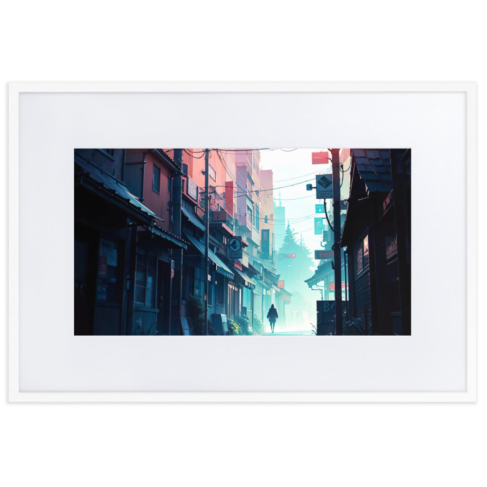 Alley Eingerahmtes Poster
