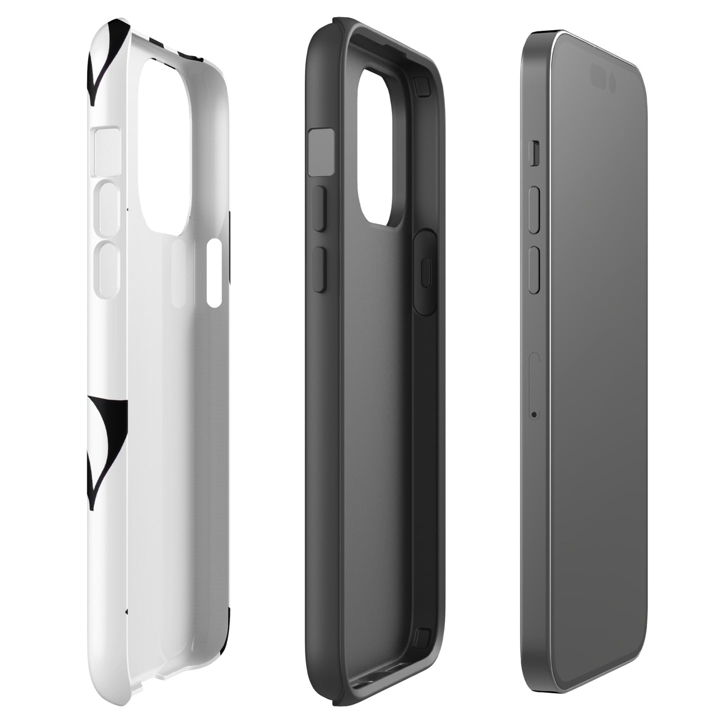 Black V iPhone Handyhülle
