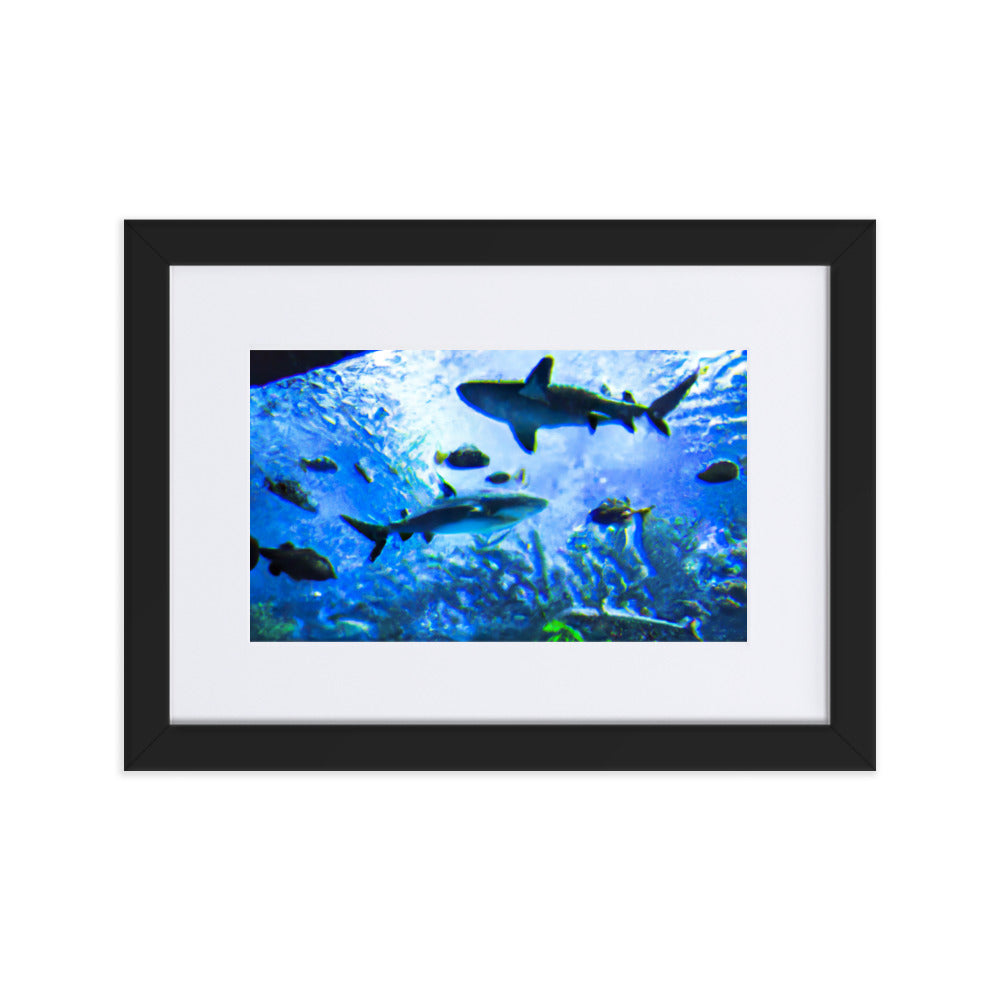 Sealife Eingerahmtes Poster