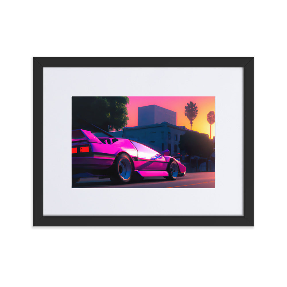 Sunshine Horizon Eingerahmtes Poster