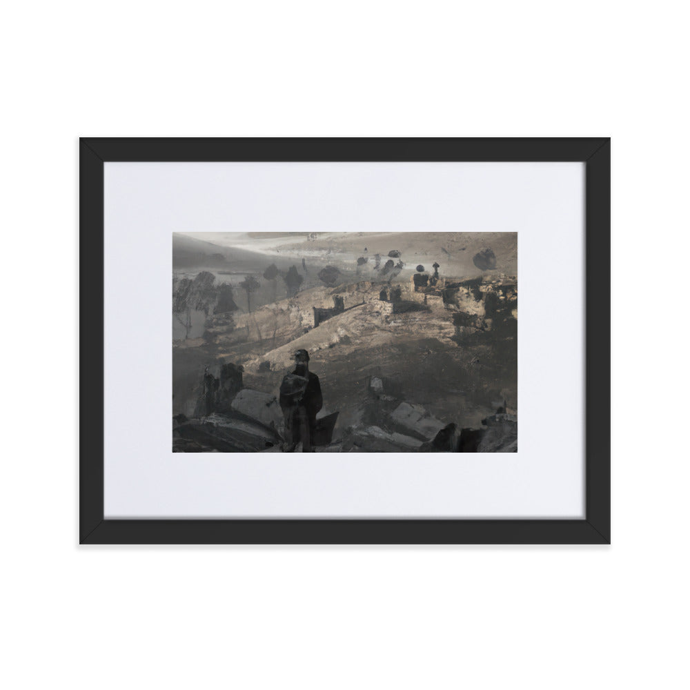 View of Terror Eingerahmtes Poster