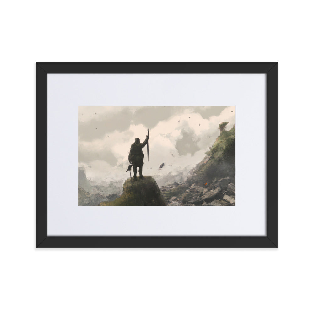 Old Soldier Eingerahmtes Poster
