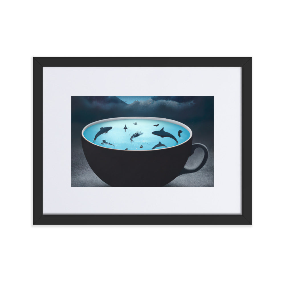 SharkSoup Eingerahmtes Poster