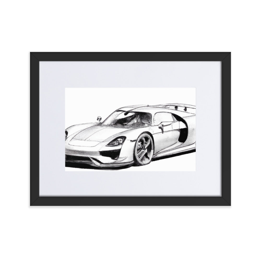 918 Sketch Eingerahmtes Poster