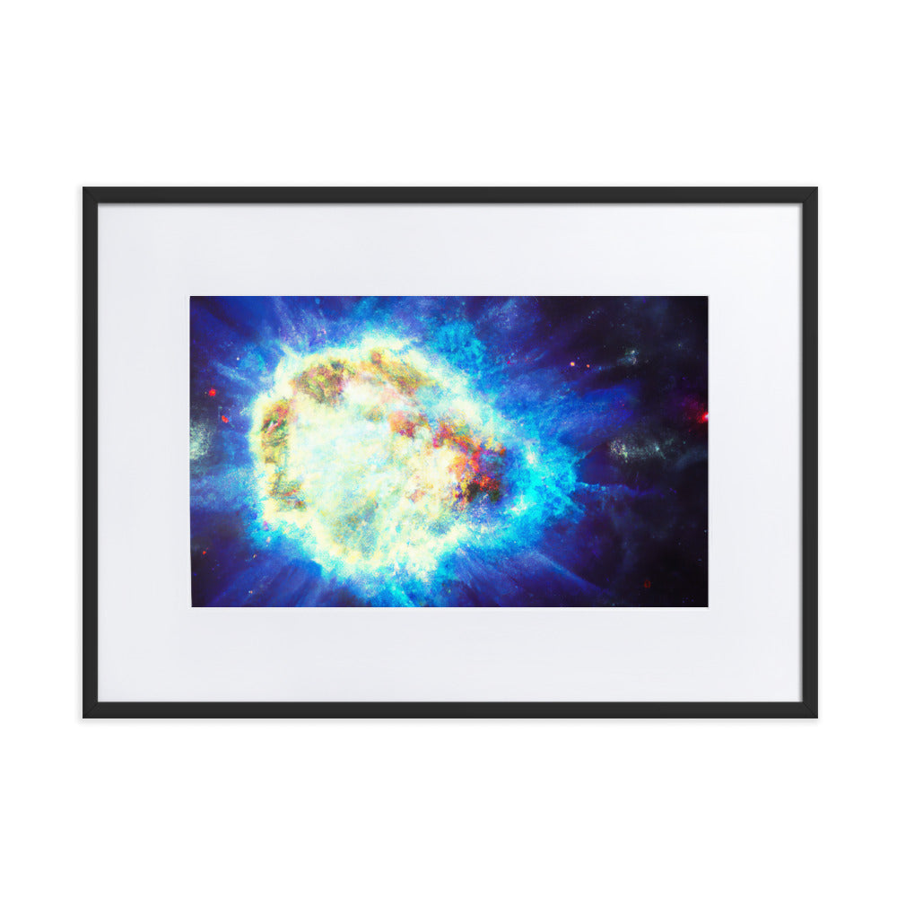 Dying Star Eingerahmtes Poster