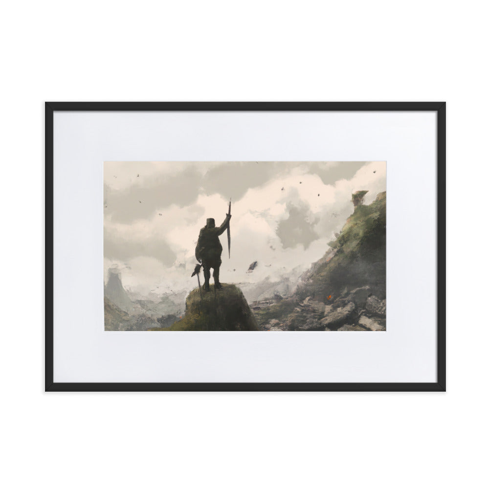 Old Soldier Eingerahmtes Poster