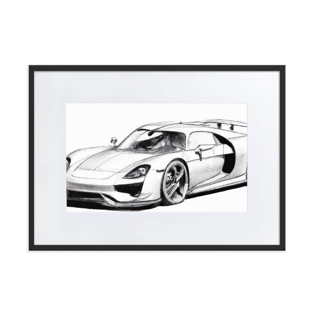 918 Sketch Eingerahmtes Poster