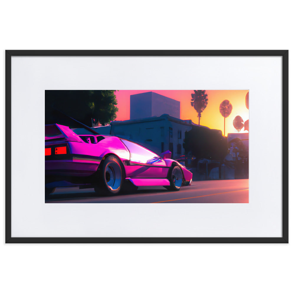 Sunshine Horizon Eingerahmtes Poster
