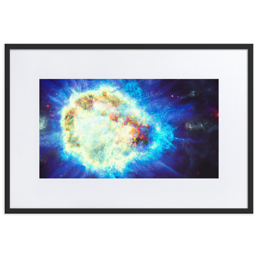 Dying Star Eingerahmtes Poster