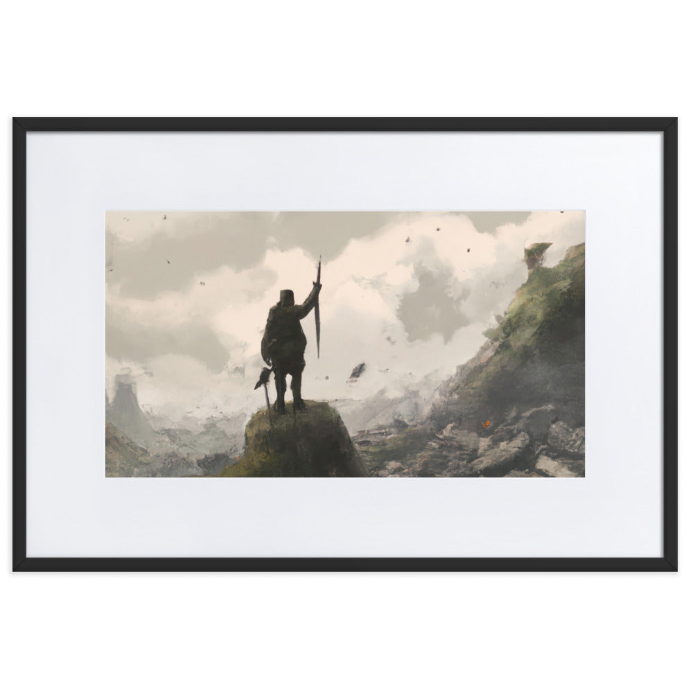 Old Soldier Eingerahmtes Poster
