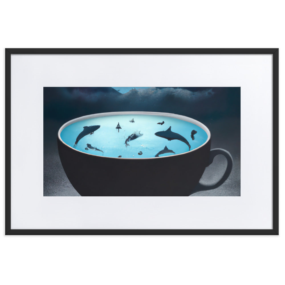 SharkSoup Eingerahmtes Poster