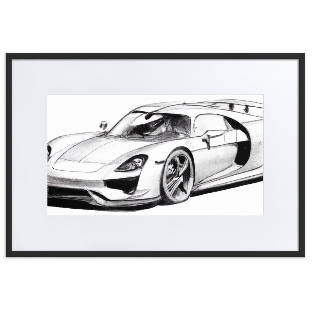 918 Sketch Eingerahmtes Poster