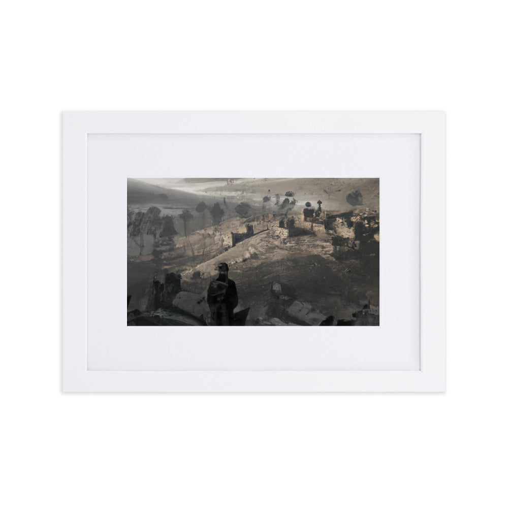 View of Terror Eingerahmtes Poster