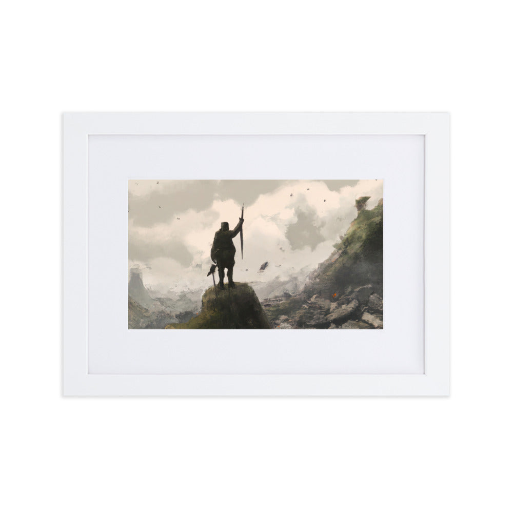 Old Soldier Eingerahmtes Poster