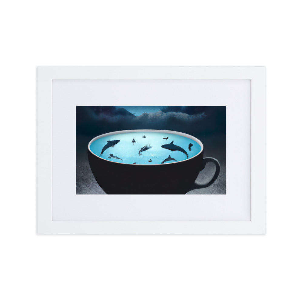 SharkSoup Eingerahmtes Poster