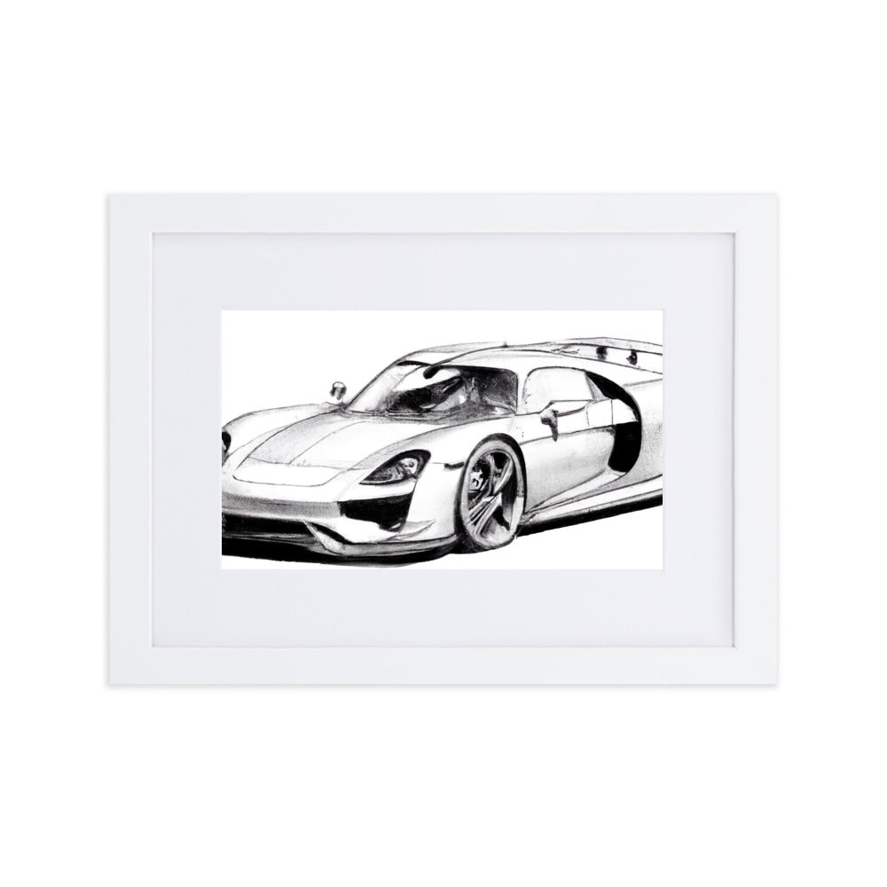 918 Sketch Eingerahmtes Poster