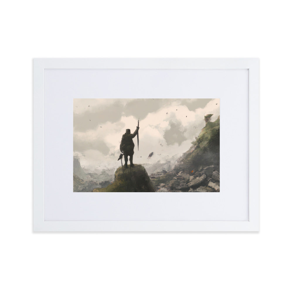 Old Soldier Eingerahmtes Poster