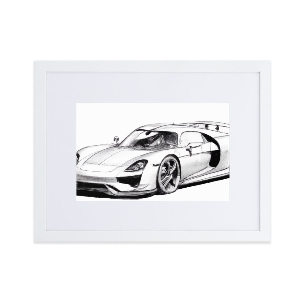 918 Sketch Eingerahmtes Poster