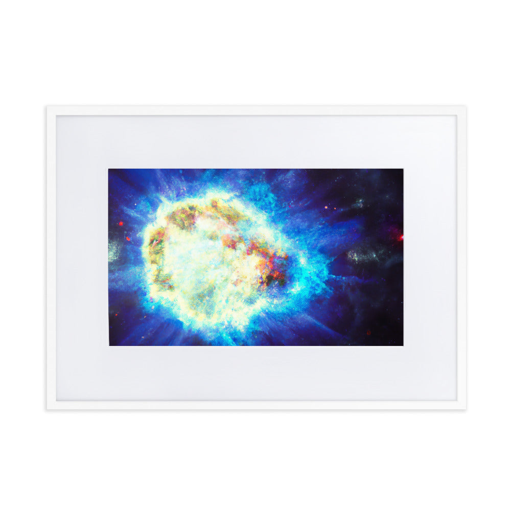 Dying Star Eingerahmtes Poster