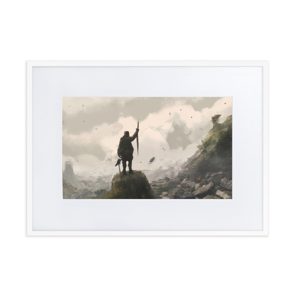 Old Soldier Eingerahmtes Poster