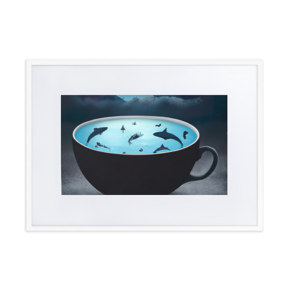 SharkSoup Eingerahmtes Poster