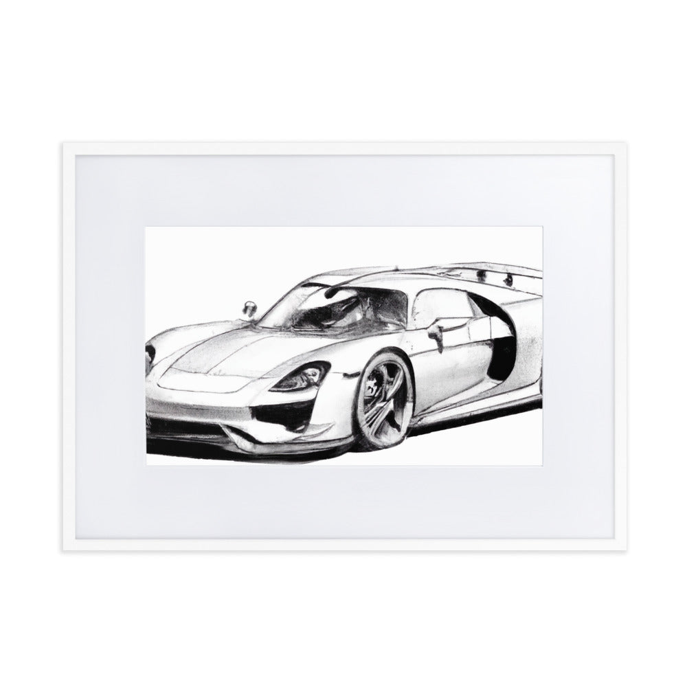 918 Sketch Eingerahmtes Poster